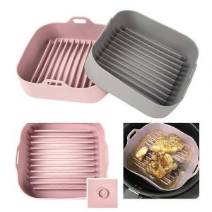 Ventes Promotionnelles Poêle À Griller En Silicone Poêle À Air Poêle Carrée,20cm - Neuf