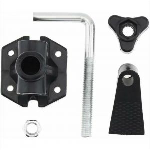 Support De Bureau Universel En Alliage Noir Pour Pied De Microphone/Lampe De Bureau - Neuf