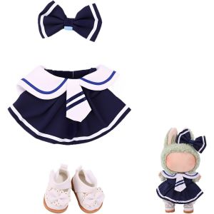 Ensemble de Vêtements pour Poupée, Comprenant Haut N?ud Papillon et Jupe Tenues Mignonnes et Accessoires pour Poupée de 17 cm - Neuf