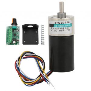 XYONG Moteur sans balais DC 24 V basse vitesse avec regulateur de support pour micro-machines XD-37GB 3650 200 tr/min - Neuf