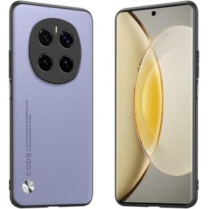 Kal-Étui Adapté À Honor Magic7 Pro 5g (6.8""), Housse Coque En Cuir Métallique De La Série Code - Violet Clair - Neuf