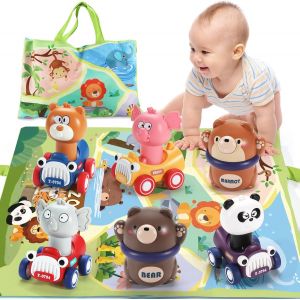 ERYI-Jouet Bebe 1 An Garcon Filles,7 En 1 Voiture Enfant Jouet Avec Sac De Rangement,Cadeau Enfant 1 2 3 An - Neuf