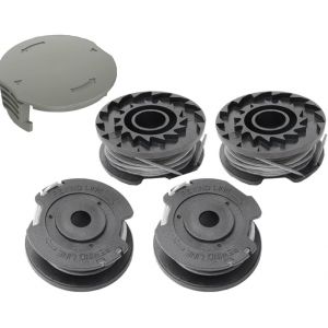 1 Lot de Couvercle de Bobine de Rechange pour 4 bobines de Fil de débroussailleuse,Fil de Rechange F016F04557 avec Couvercle de Bobine de Rechange pour débroussailleuse Bosch Art 23/26 SL - Neuf