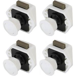 4 pcs loquet à bouton-poussoir,mini tiroir à bouton-poussoir porte d'armoire serrure sans clé serrure d'armoire - Neuf