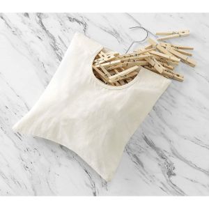 Pack de 2 Sacs de Pendaison avec des pinces &agrave; linge, de la biblioth&egrave;que multim&eacute;dia, 304 support en Acier Inoxydable, Sac de Rangement, Portable et Lavable, Pratique d'&Eacute;conomie de l'Espace pour les Chaussettes et sous-V&ecirc;tements - Neuf