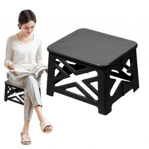 Toilettes De Camping Pliables Et Portables - Accessoire Intérieur Pour Camping-Car, Capacité 100 Kg, Tabouret De Randonnée Compact, Noir - Neuf