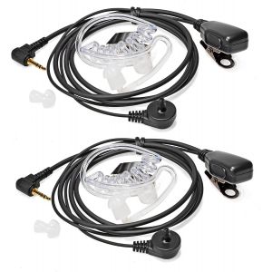 2.5mm Walkie Talkie Earpiece Earpiece Earphone Compatible with Motorola TLKR-T60 T61 T62 T80 T81 T82 T-92 H2O T80 Extreme T82 Extreme (2pcs) - Neuf