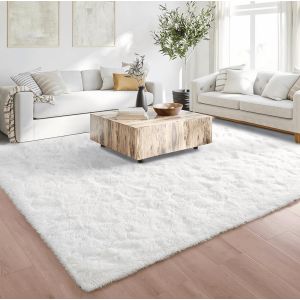 Eryi-Tapis De Chambre Moelleux, Décoration Moderne, Tapis De Salon, Grand Tapis De Couloir, Tapis En Peluche Moelleux Doux, Enfant De Fille De Chambre De Salon (80x160cm, Blanc) - Neuf