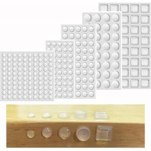 Transparent Adhesive Feet,272 Pcs Rubber Protective Bumpers,Non-Slip Noise Cancelling Pads,Ideal For Furniture Dampers Self Adhesive Buffers For Doors,Cabinets,Keyboard-5 Sizes - Neuf