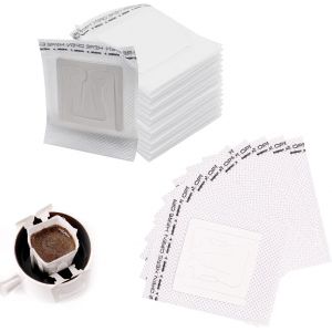 Cmws-Lot De 100 Filtres &Agrave; Caf&eacute; Pour Camping, Goutte &Agrave; Goutte Avec Oreilles Suspendues, Filtre &Agrave; Caf&eacute; Portable Pour La Plupart Des Tasses, Voyages, Camping, Maison, Bureau - Neuf