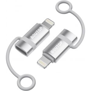 [Certifi&eacute; Apple MFi Adaptateur USB C vers Lightning 36W pour Une Charge Rapide Compatible avec iPhone, iPad - [2 Paquet, Argent] - Neuf