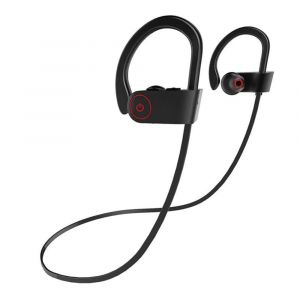 &Eacute;couteurs de sport sans fil Bluetooth 5.0 avec isolation phonique et design ergonomique - Neuf
