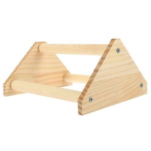 Support D'entra&icirc;nement En Bois Pour Perroquets Et Poules D'int&eacute;rieur - Support De Perchoir Durable Pour Petits Oiseaux Et Poules, Jeu Et D&eacute;coration Attrayants - Neuf