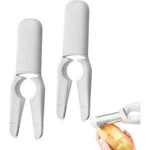 Eplucheur L&eacute;gumes,2pcs 5 En 1 Eplucheur L&eacute;gumes Legume Epluche Pomme De Terre Eplucheur Pomme De Terre &Eacute;plucheur L&eacute;gumes Epluche Pomme Acier Inoxydable Eplucheur Tomate Pour L&eacute;gumes Fruits - Neuf
