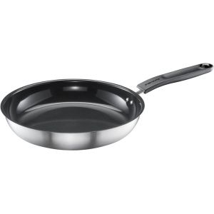 Po&ecirc;le, &Oslash; 24 Cm, Po&ecirc;le Anti-Adh&eacute;sive, Convient Pour Toutes Les Cuisini&egrave;res, Inox Recycl&eacute;, Functional Form, Argent/Noir, 1072310 - Neuf