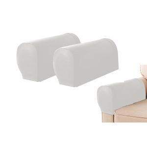 Housses Extensibles Imperm&eacute;ables Pour Accoudoirs De Canap&eacute;, Protections Amovibles Pour Chaises - Cuir Pu, 1 Paire - Neuf