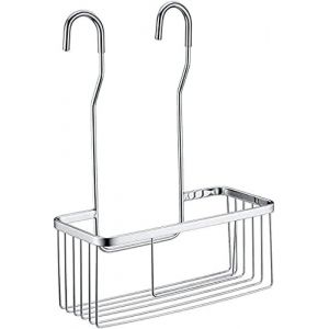 Porte-savon de douche, porte-savon de toilette, porte-savon suspendu, acier inoxydable argenté sans perforation - Neuf