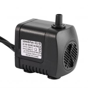 Hjlian Pompe Submersible Pour Aquarium D'eau Douce Salee 15 W Avec 12 Led Colorees, Prise Americaine - Neuf