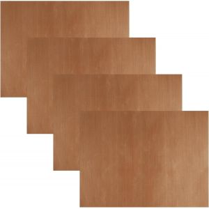 AYUHR-4 Pièces Papier Cuisson Reutilisable Four 30x40cm, Feuille Cuisson Téflon Antiadhésifs Résistant à la Chaleur Peut être Coupé à la Taille, Tapis de Four Permanent pour Plaque de Cuisson au Four - Neuf