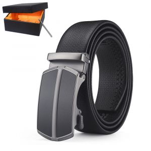 Hommes Ceinture Homme Cuir Ceinture¿Style 01¿, Automatique Réglable Ceinture De Boucle De 3,5 Cm*115cm (Boîte Incluse), Ceinture En Cuir D'affaires, Cadeaux De Vacances, Hommes, Idée Cadeau - Neuf