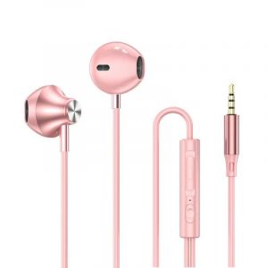 Écouteurs Intra-Auriculaires HiFi avec Contrôle Filaire, Son Surround, USB Type C, 3.5mm, pour Samsung Galaxy S24/S23/S22 Ultra ¿ Rose - Neuf