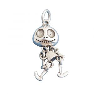 S925 Pendentif En Argent, Collier, Bracelet, Accessoires, Vintage Cr&acirc;ne Pendentif, Porte-Cl&eacute;s Accessoires Pour Homme, Femme, Voiture Porte-Cl&eacute;s, Sac &Agrave; Dos, Porte-Monnaie, Cadeau D'anniversaire Charmes, Halloween D&eacute;coration - Neuf