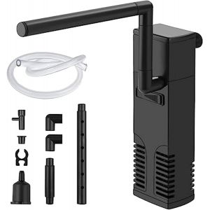 Asfasfq-Filtre D'aquarium, Pompe D'aquarium 4w, Circulation D'eau Purifiée, Filtre Intérieur D'aquarium Réglable, Pompe À Eau 300l / H, Filtre D'aquarium Fluide Avec Pompe À Eau Pour Aquarium 60l - Neuf