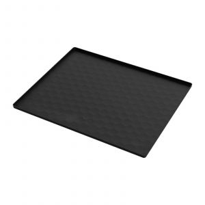 Tapis Recuperateur De Gouttes Pour Mini-Refrigerateur Et Congelateur, Sous-Couche Reutilisable, Noir 60 X 50 Cm - Neuf