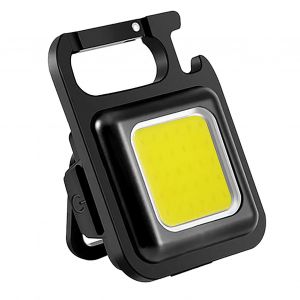 Lampe Torche Porte-Cles 4 Modes D'eclairage, Design Simple, Lampe Torche Led Etanche Pour Camping Et Exterieur, 500 Mah - Neuf