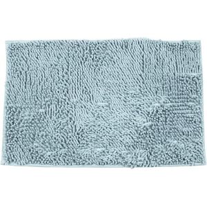 Kal-Soft Shag Tapis De Bain Tapis Porte De Cuisine Porte Pieds Tapis Bande Antidérapante Paillasson Absorbant Tapis De Bain Douche Shaggy Tapis - 50 X 80 Cm, Bleu - Neuf
