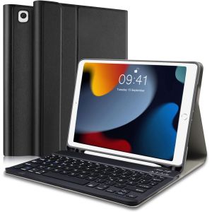 ChenQuanSarl-&Eacute;tui Avec Clavier Pour Ipad 10.2""Ipad 9&Egrave;me G&eacute;n&eacute;ration Avec Clavier 2021,&Eacute;tui De Protection Avec Support Pour Crayon,Ipad Air 3,Ipad Pro 10.5 Noir - Neuf