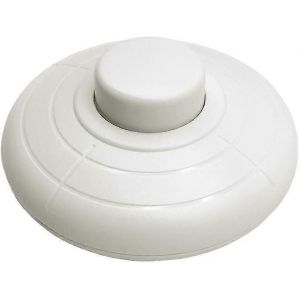 1 Pcs Blanc Rond Interrupteur Au Pied Interrupteur &Agrave; Pied Pour Lampadaire Et Lampe De Table - Neuf
