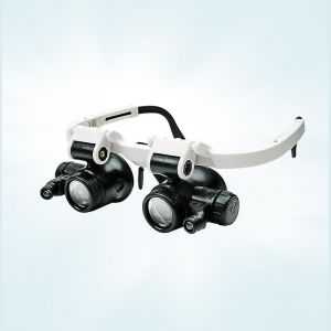 Loupe de r&eacute;paration de montres, loupe frontale, kit mains libres pour la lecture et la r&eacute;paration &eacute;lectronique (8X, 15X, 23X) - Neuf