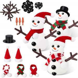 Lot de 6 kits de bricolage de No&euml;l pour enfants P&acirc;te &agrave; modeler de No&euml;l S&eacute;chage &agrave; l'air libre Bonhomme de neige P&acirc;te &agrave; modeler Magic Dough Air Dry Clay Cadeau de No&euml;l pour gar&ccedil;ons et filles - Neuf