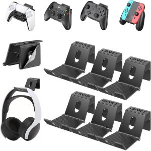 Gothicana By Empsupport Casque Gamer, Support Mural Pour Manette & Casque Pliable, Support Manette D&eacute;tachable Pour Manette De Jeu, Organisateur De Rangement Et Accessoires, 6 Paquets - Neuf