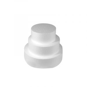 Pi&egrave;ce Mont&eacute;e Polystyr&egrave;ne &Oslash; 30 / 25 / 20 Cm Haut 21cm 3 P - Neuf