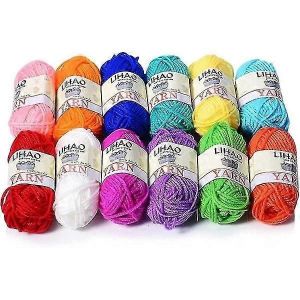 Acrylique Tricot Et Crochet Fil Bobines (Paquet De 12,26 M/Reg) Fil De Laine Fait &Agrave; La Main Art Accessoires Fil Crochet Coussin Couverture Chaussure Fil - Neuf