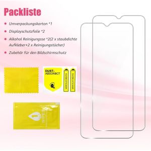 Trahoo-Lot De 2 Films De Protection D'écran En Verre Blindé Pour Samsung Galaxy A32 5g, Dureté 9h, Anti-Rayures, Toucher Sensible, Bord 2,5d, Anti-Bulles, Anti-Huile, 0,33 Mm Ultra Hd A32 - Neuf