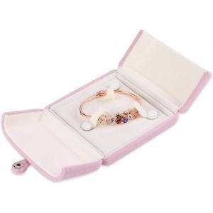(Bracelet En Bo&icirc;te) 1 Pi&egrave;ce Rose De Velours, Bo&icirc;te D'anneau De Proposition Bo&icirc;te &Agrave; Bijoux Couple Bague De Fian&ccedil;ailles De La Bo&icirc;te De Mignon De Bo&icirc;te D'anneau De Mariage De No&euml;l, D'anniversaire De Bague De Bo&icirc;te De Cadeau - Neuf