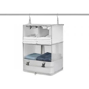 Organiseur de bagages de voyage pliable &agrave; suspendre, cube de rangement XL - Neuf