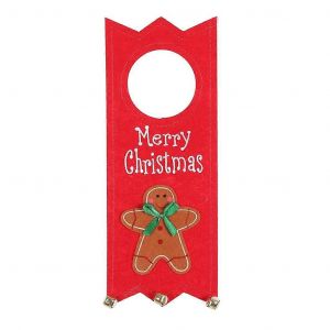 De Porte De No&euml;l Suspendus Ornement Pendentif D&eacute;corations De No&euml;l Nouvelle Ann&eacute;e, La D&eacute;coration De L'h&ocirc;tel De La Porte De Cadeau De No&euml;l Pour La Maison(2pcs,Rouge) - Neuf