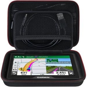 Valise GPS pour syst&egrave;me de Navigation GPS 5-5,5 Pouces Garmin Drive 51/52/53,drivesmart 55,Garmin z&iquest;mo XT,dezl otr500,zumo 396 LMT-S,Noir - Neuf