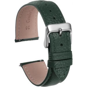 Kal-Bracelets De Montre En Cuir V&eacute;ritable 20mm Remplacement Rapide Plat En Cuir De Vache &Eacute;l&eacute;gant Bracelet De Montre Pour Femmes Et Hommes Avec Boucle En Acier Inoxydable, Vert - Neuf