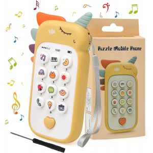 ERYI-Jouets Musical D'Apprentissage Précoce De Téléphone De Simulation De Bébé/Enfant 1 An, 6,9,12 Mois, Jeux Educatif Cadeau Fille Pour Plus De 6 Mois - Neuf