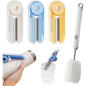 ChenQuanSarl-4 Pcs De Nettoyage, Multifonction 4 En 1, De Nettoyage Pour Petites Crevasses, De Nettoyage Des Bouteilles D'Eau, Pour Biberon Bouteille Vin Carafe Thermos Bouteille Vin - Neuf