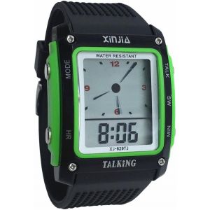 Montre Parlante En Espagnol Pour Aveugles,Enfants Et Personnes &Acirc;g&eacute;es,Noir Et Vert - Neuf