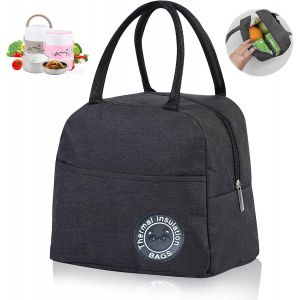 6l Mini Sac Isotherme Isolés Étanche Petit Sac Isotherme Imperméable Mini Glaciere Souple Pliable Petite Glaciere Lunch Bag Isotherme Pour Femme, Hommes École Et Bureau(Noir) - Neuf