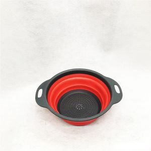 Lot De 1 Passoire De Cuisine Pliable, Deux Pièces, Une Pièce, 2 Litres, Parfaite Pour Égoutter Les Pâtes, Les Légumes Et Les Fruits, En Polypropylène - Neuf