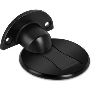 LETNERNY-Butée De Porte Magnétique En Acier Inoxydable - Solide - Invisible - Ruban Adhésif Double Face 3M - Pas Besoin De Percer - Fixation À Vis (Noir) - Neuf