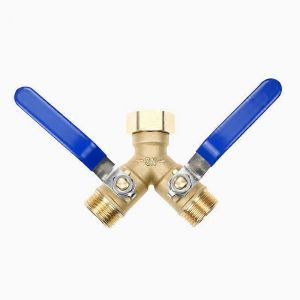 Raccord en Y pour tuyau d'arrosage, raccord en laiton, adaptateur pour robinet d'arrosage avec filetage GHT 3/4"". - Neuf